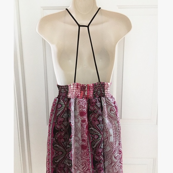 Pink MultiColored Printed Dress - Picture 5 of 5